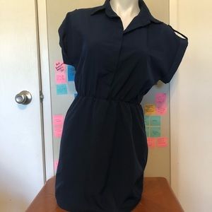 Navy Blue 40s Dress